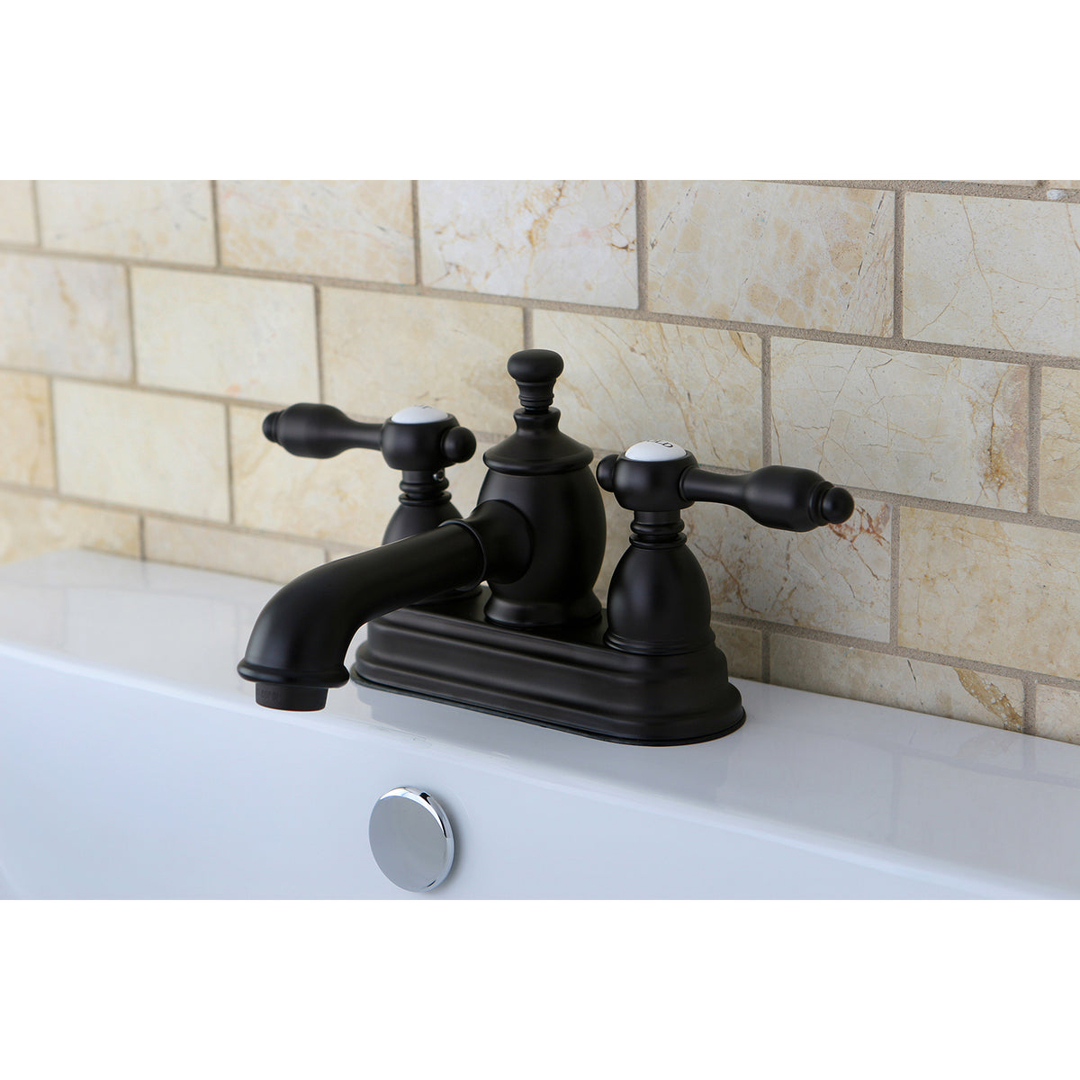 Kingston Brass KS7008TAL 4 in. Centerset Bathroom Faucet
