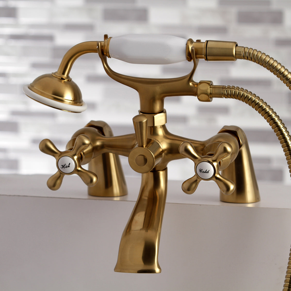 Kingston Clawfoot Tub Faucet with Hand Shower