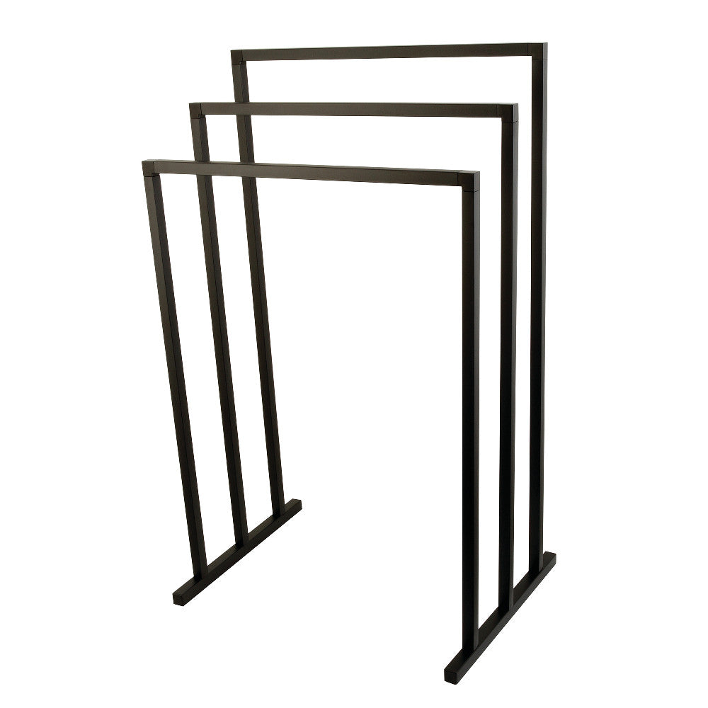 Kingston Brass Pedestal 3-Tier Steel Construction Towel Rack