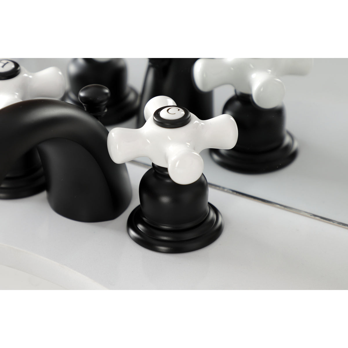 Kingston Brass KB955PX Victorian Mini-Widespread Bathroom Faucet