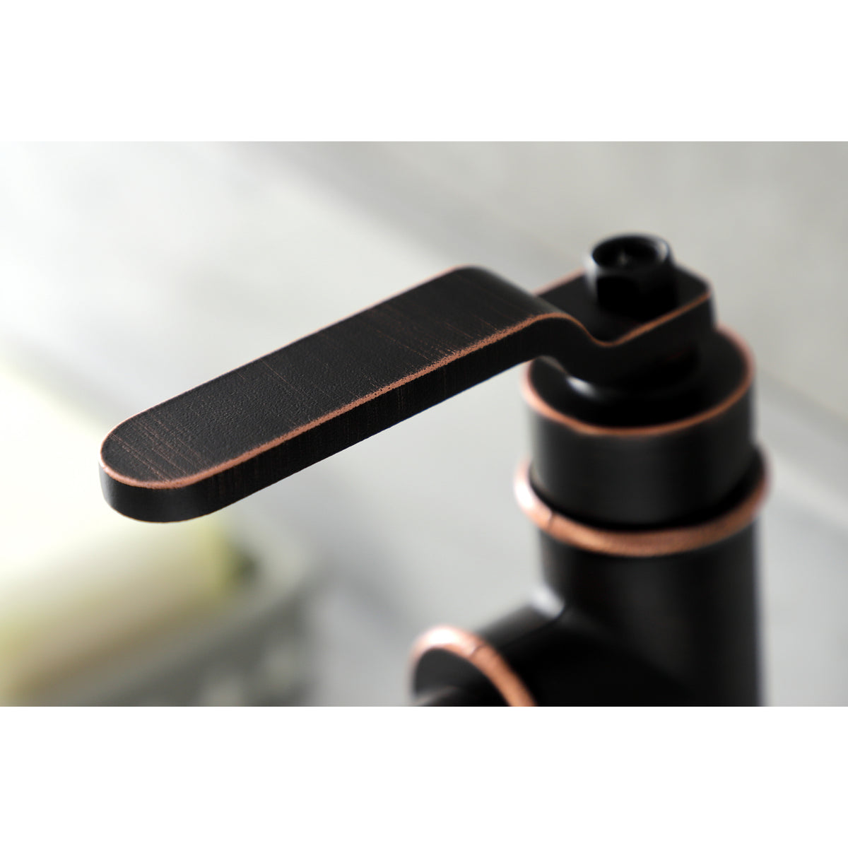 Kingston Brass KSD2828KL Whitaker Single-Handle Bathroom Faucet with Push Pop-Up