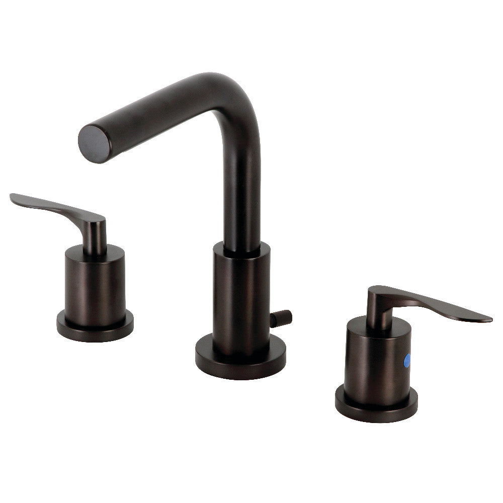 Kingston Brass FSC8958SVL Serena Widespread Bathroom Faucet with Brass Pop-Up
