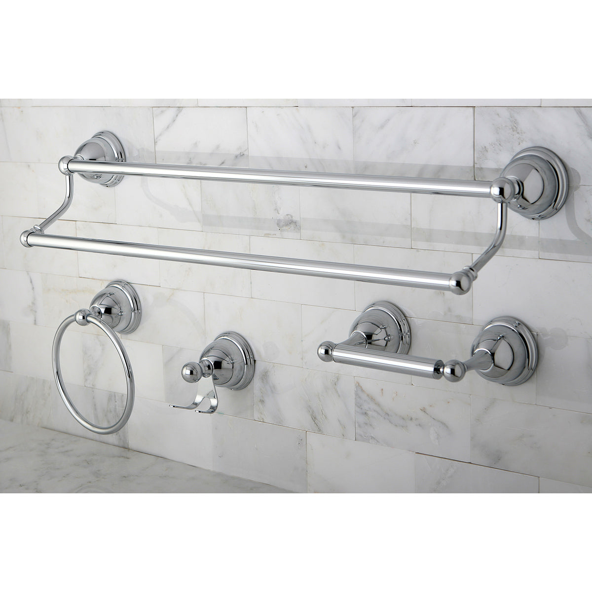 Kingston Brass Restoration 4-Piece Bathroom Hardware