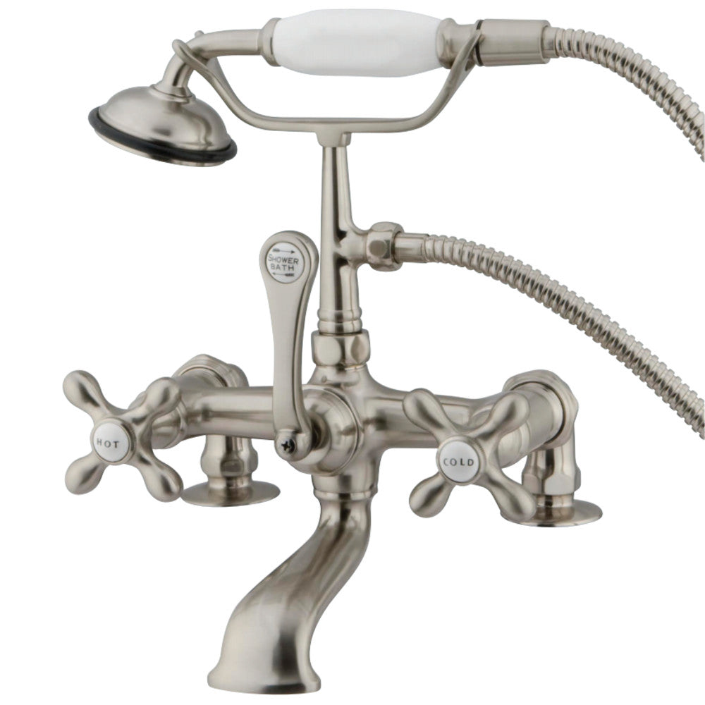 Vintage 7-Inch Deck Mount Clawfoot Tub Faucet with Hand Shower