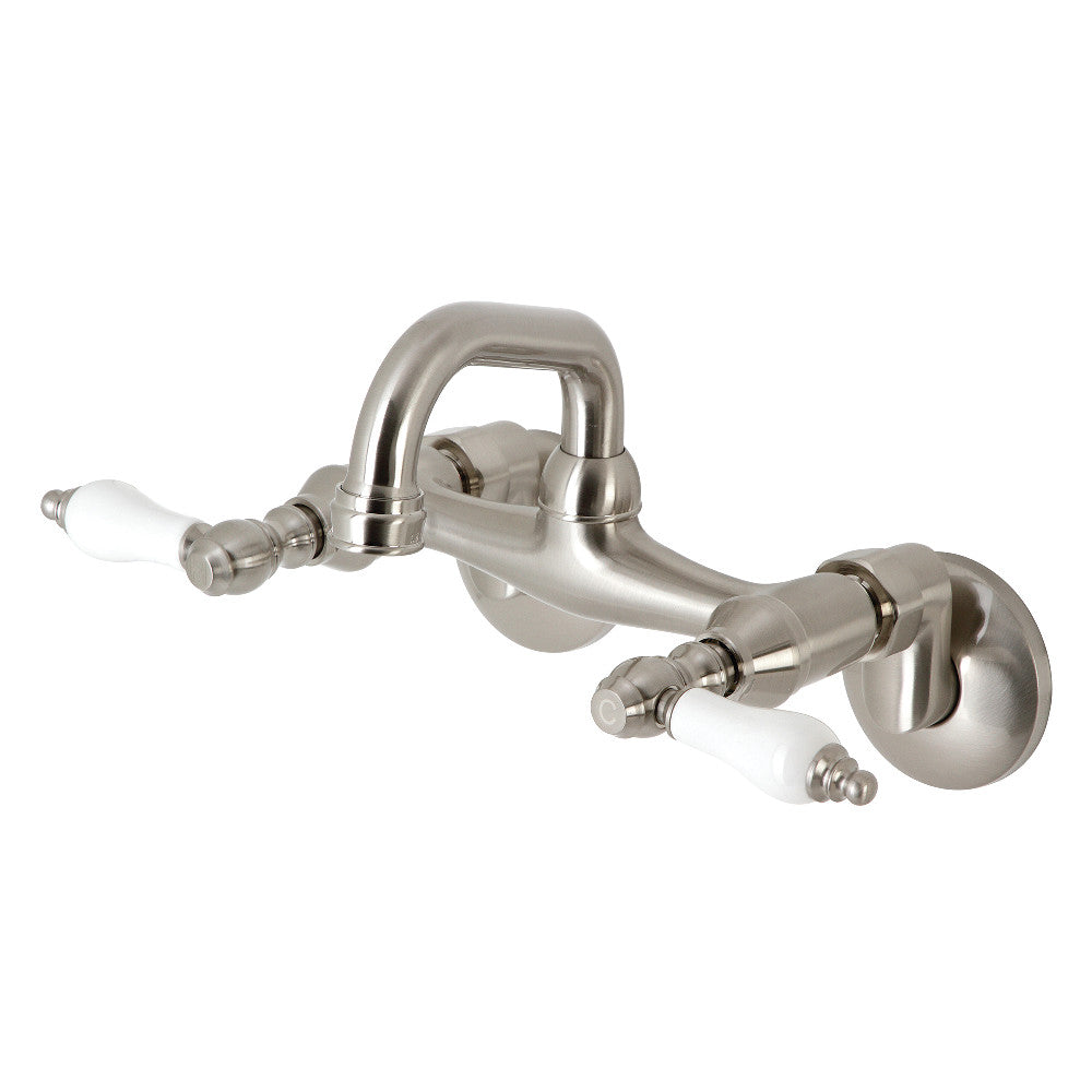 Kingston Brass KS512ORB Two-Handle Wall Mount Bar Faucet