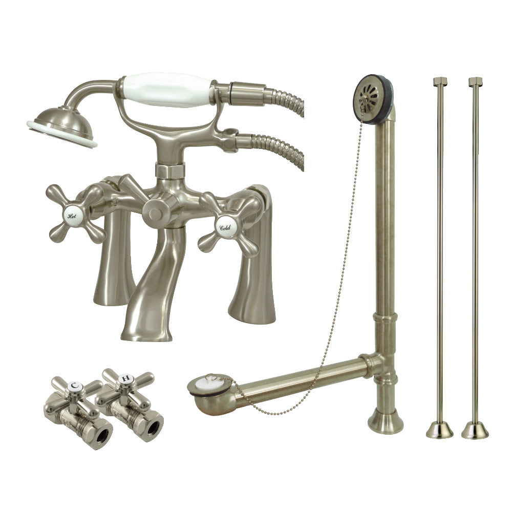 Vintage Deck Mount Clawfoot Tub Faucet Package