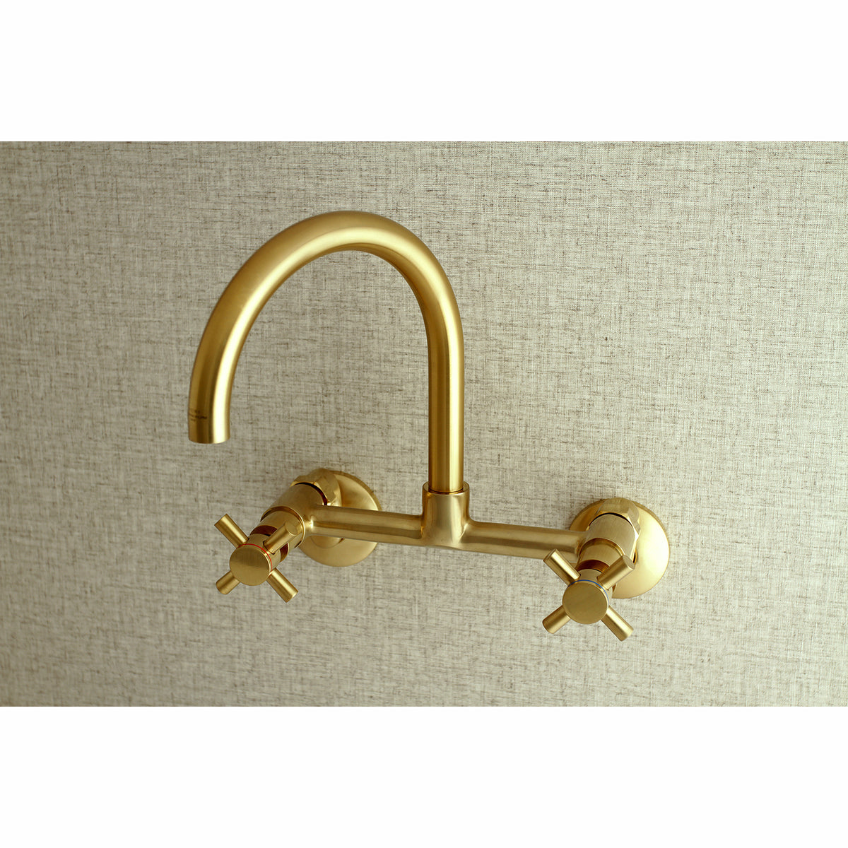 Kingston Brass KS414ORB Concord 8-Inch Adjustable Center Wall Mount Kitchen Faucet
