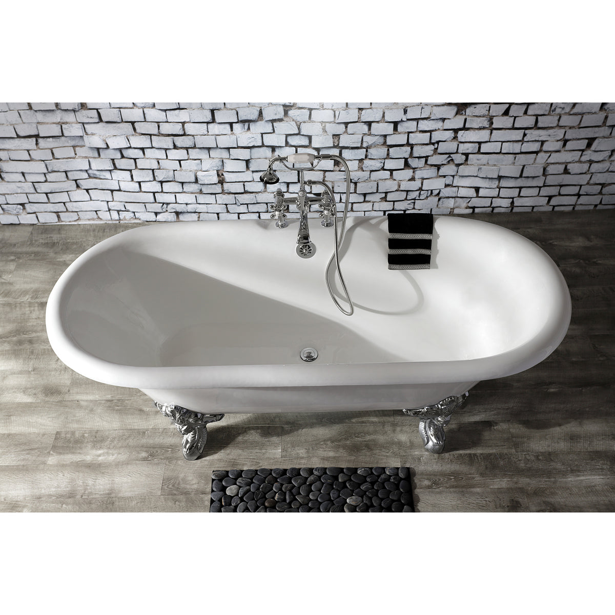 Auqa Vintage Deck Mount Clawfoot Tub Faucet