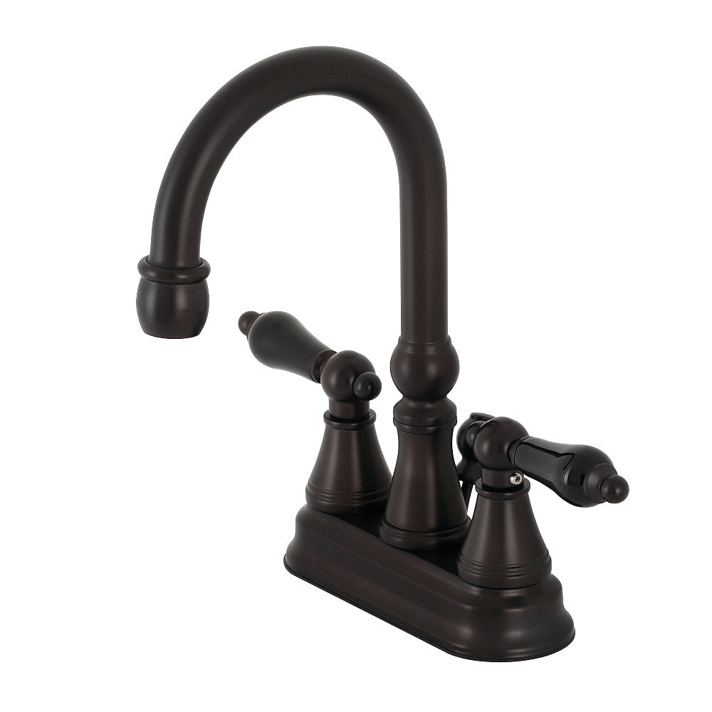 Kingston Brass KS2612PKL Duchess 4 in. Centerset Bathroom Faucet with Brass Pop-Up