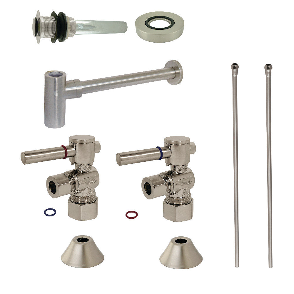 Kingston Brass Modern Plumbing Sink Trim Kit with Bottle Trap and Drain