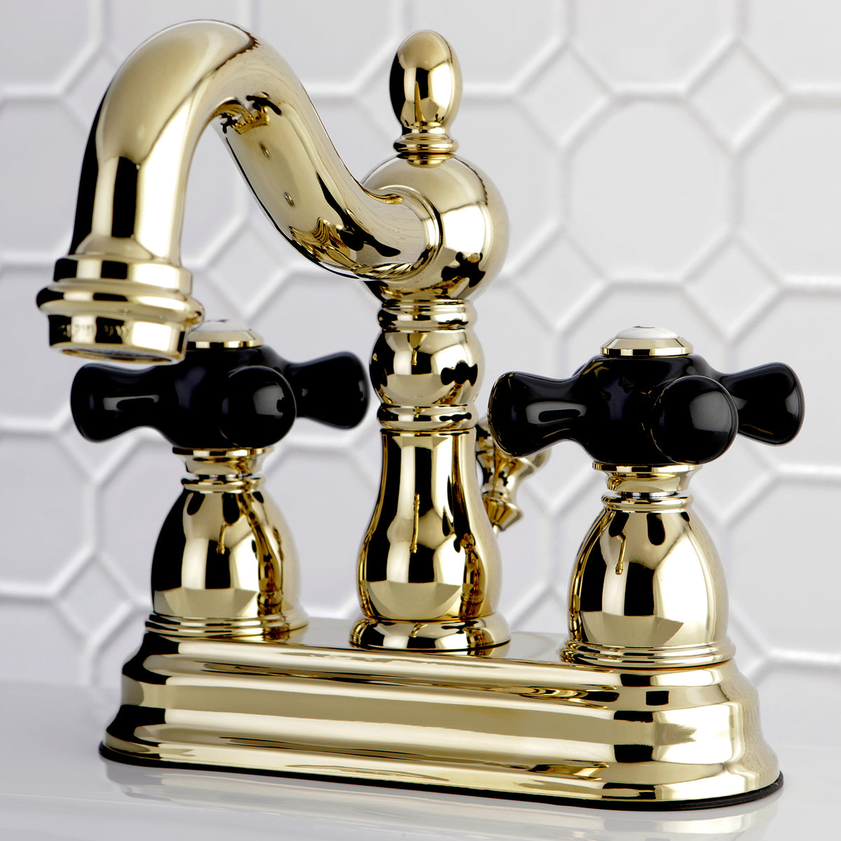 Kingston Brass KB1604PKX 4 in. Centerset Bathroom Faucet