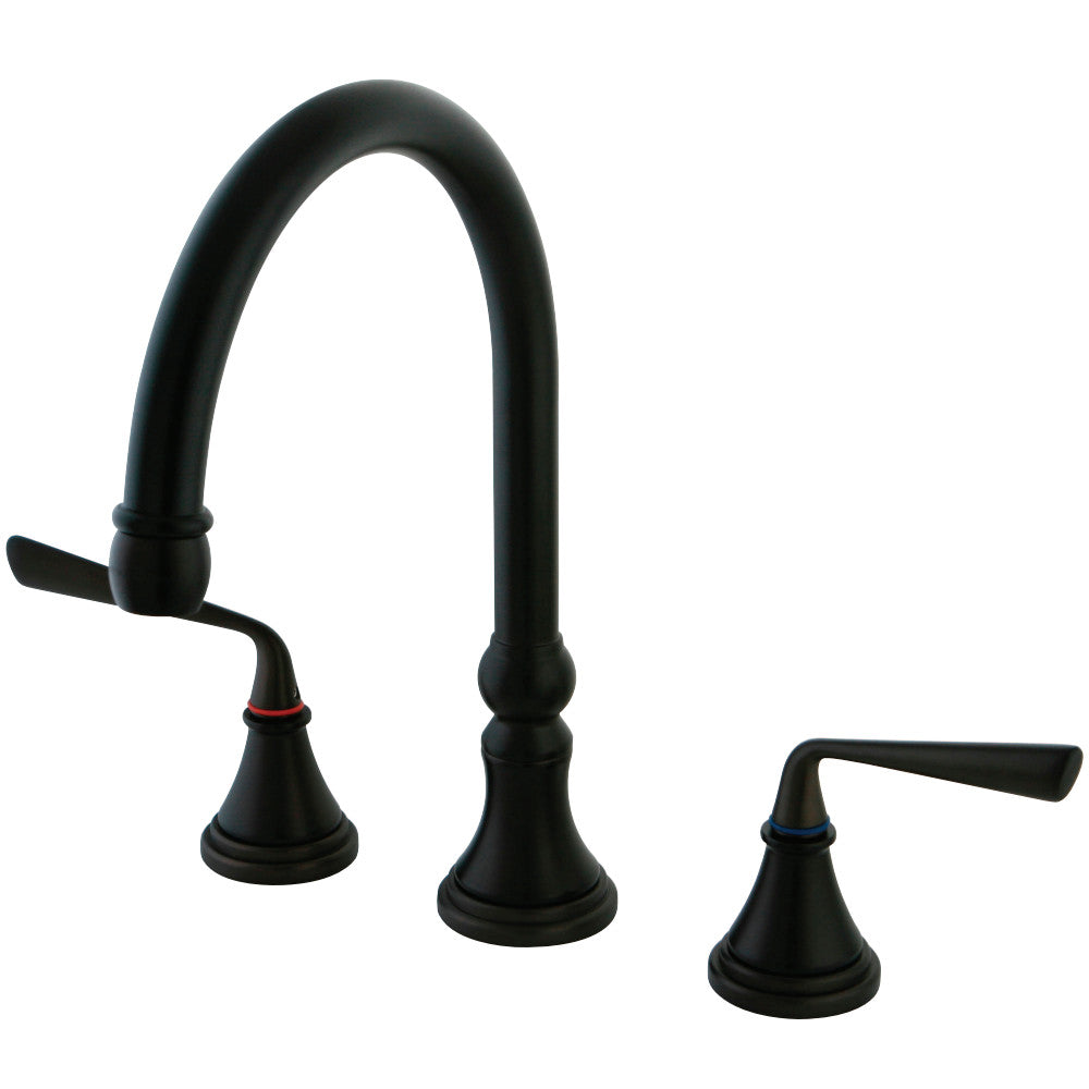 Kingston Brass KS2791ZLLS Widespread Kitchen Faucet