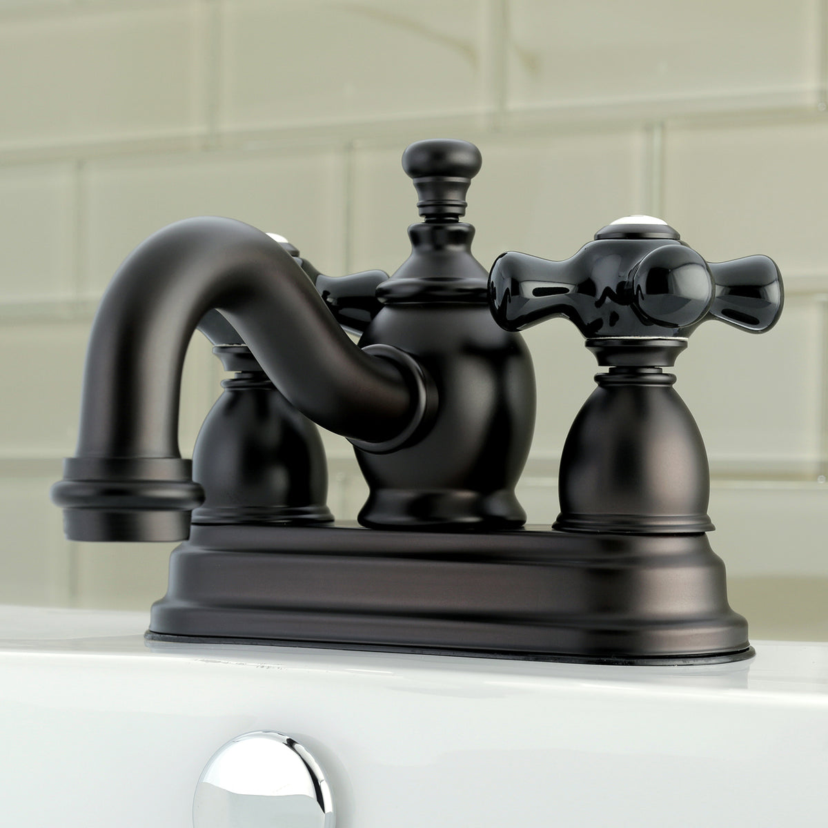 Kingston Brass KS7101PKX 4 in. Centerset Bathroom Faucet