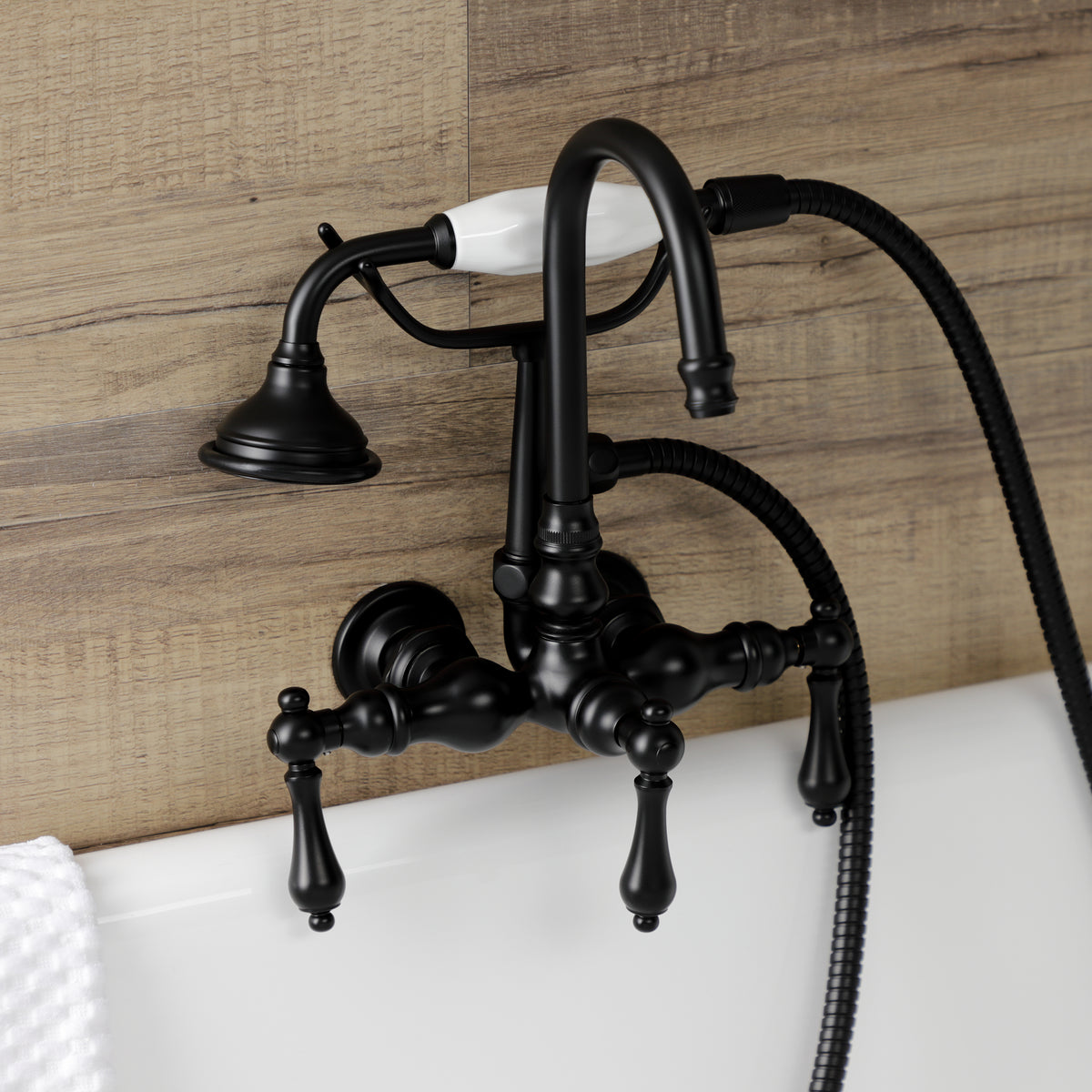 Aqua Vintage Wall Mount Clawfoot Tub Faucet