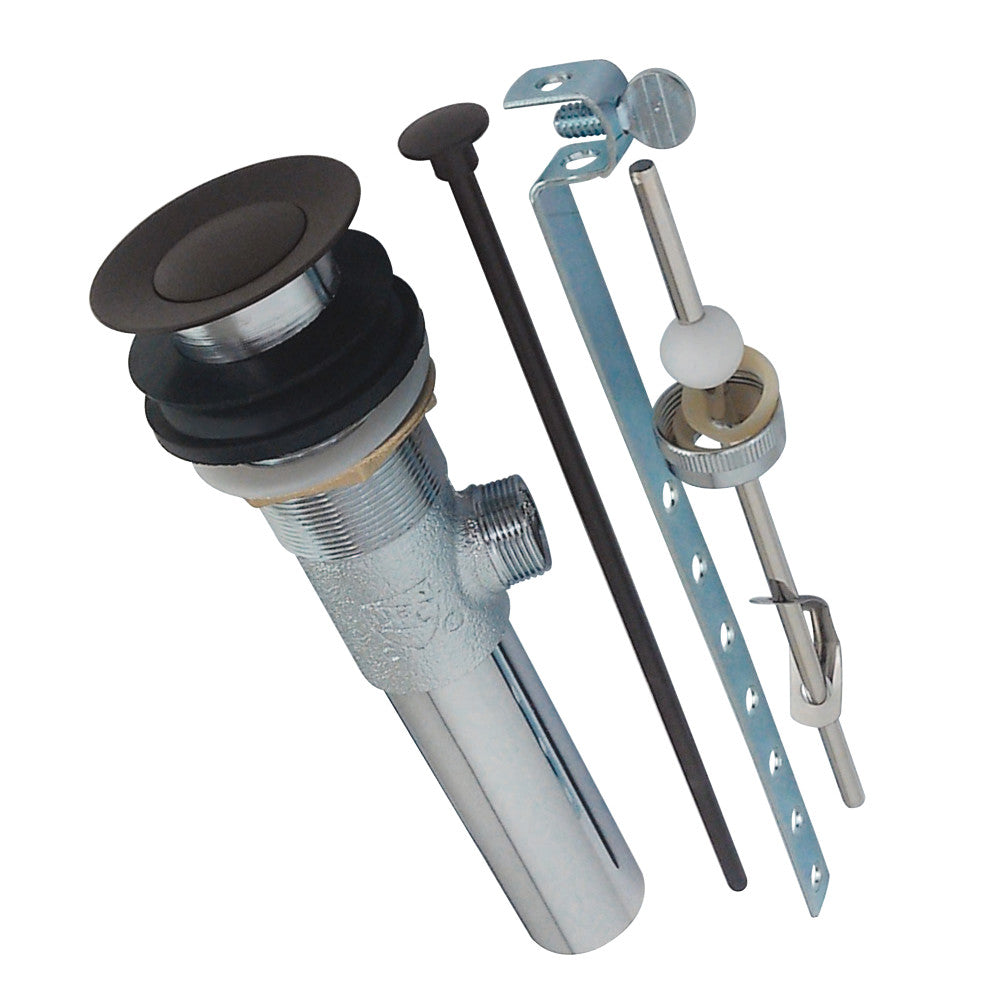 Kingston Brass Brass Pop-Up Drain with Overflow Hole, 22 Gauge