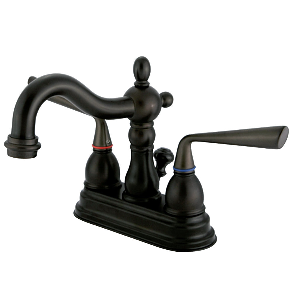 Kingston Brass KS1608ZL 4 in. Centerset Bathroom Faucet