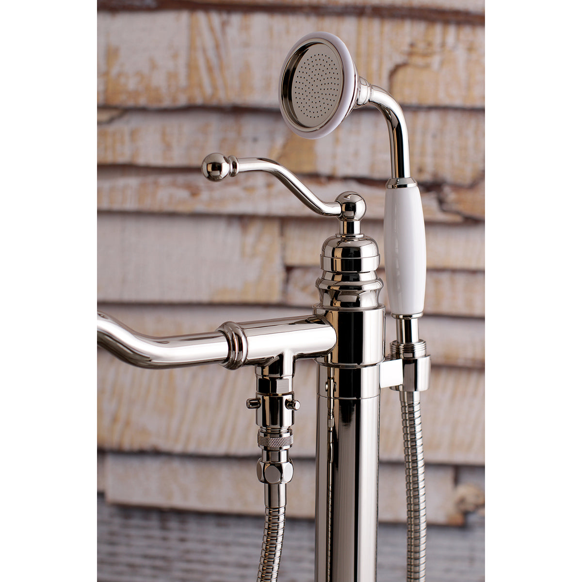 English Country Freestanding Tub Faucet with Hand Shower