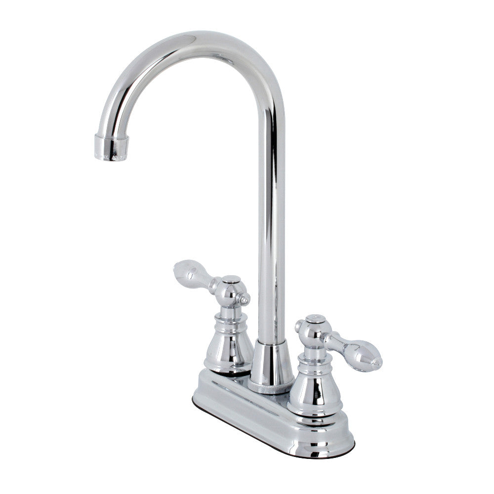 Kingston Brass KB491ACL American Classic Two-Handle High-Arc Bar Faucet