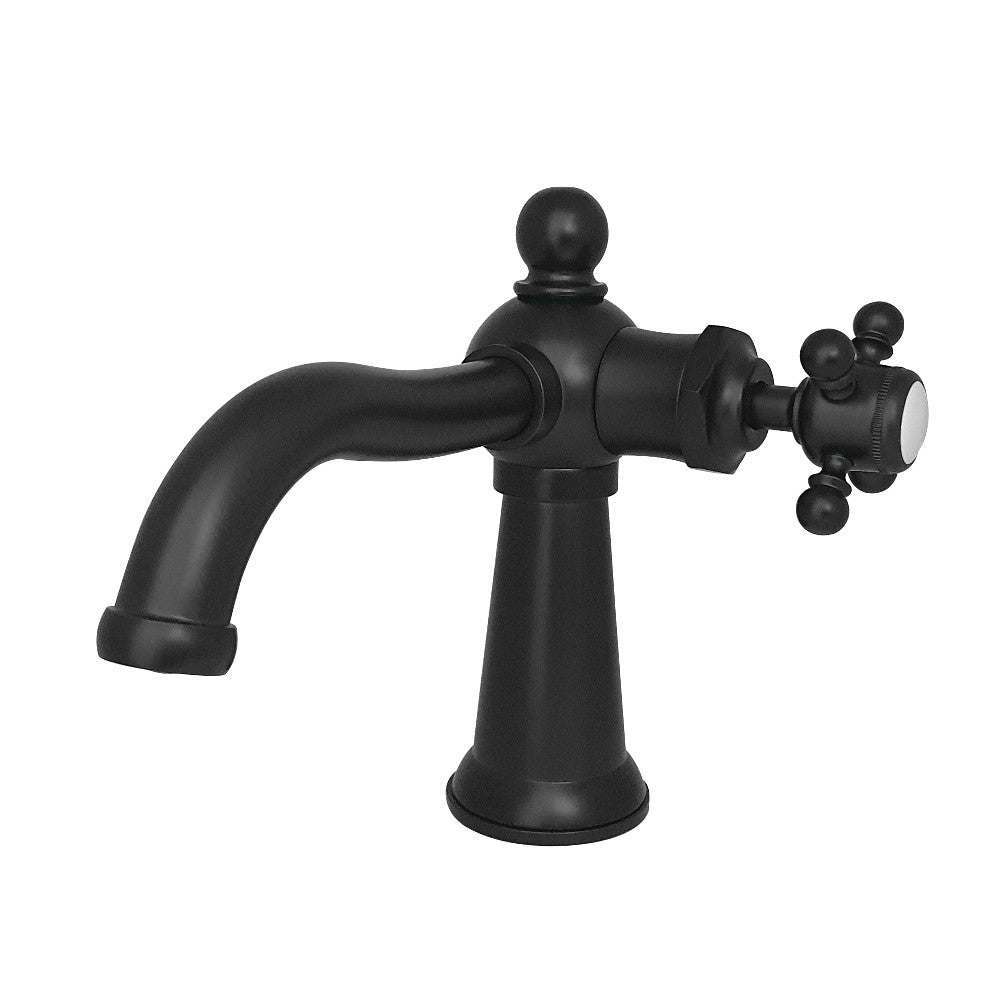 Kingston Brass KS154BXBN Nautical Single-Handle Bathroom Faucet with Push Pop-Up