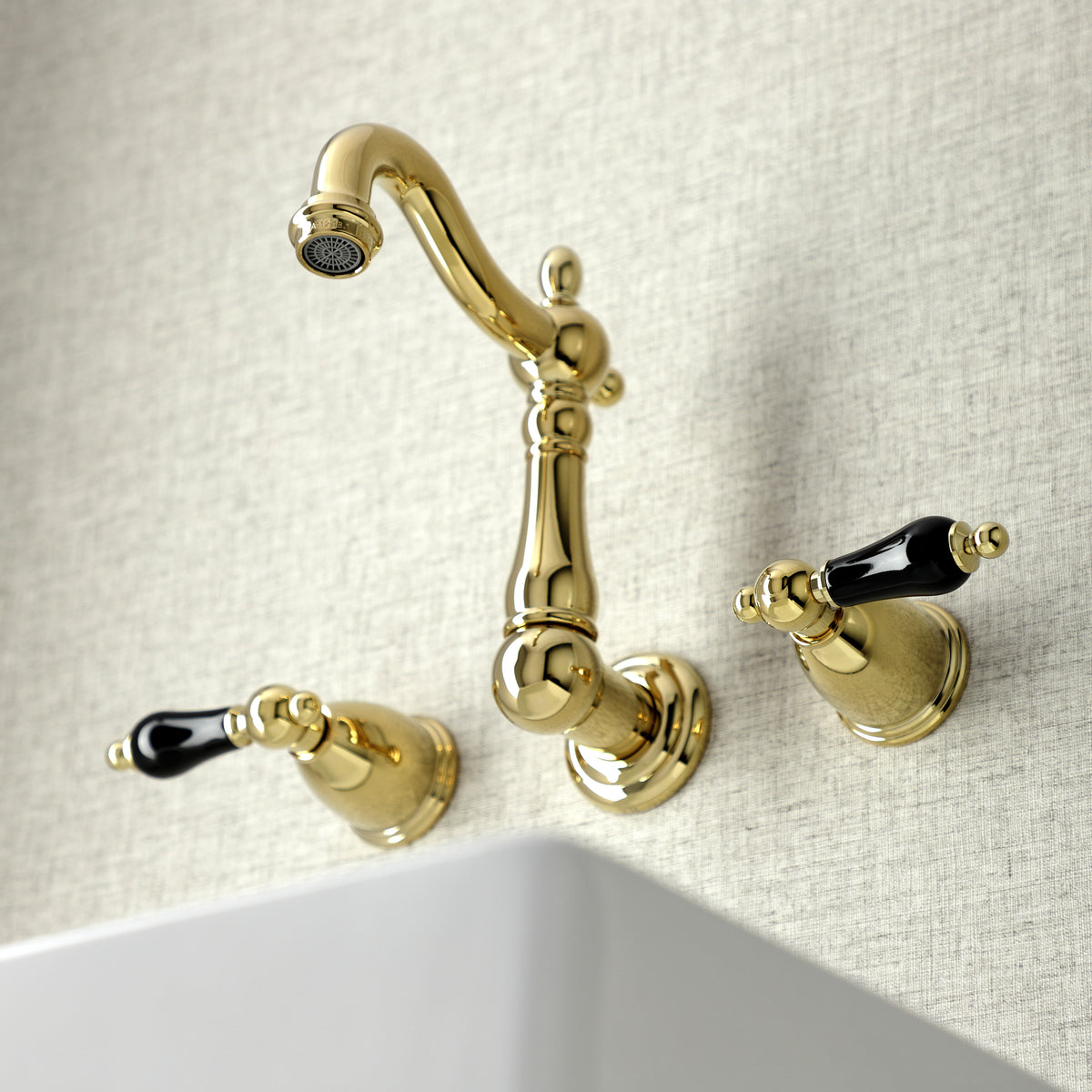 Kingston Brass KS1220PKL Duchess Two-Handle Wall Mount Bathroom Faucet