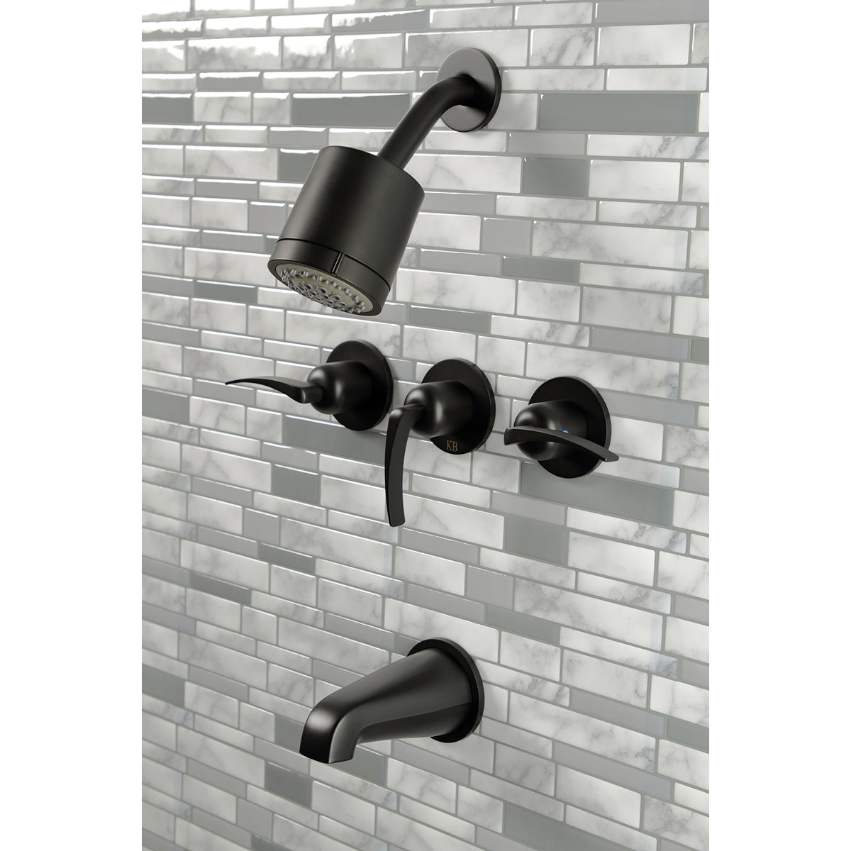 Centurion Three-Handle Tub and Shower Faucet