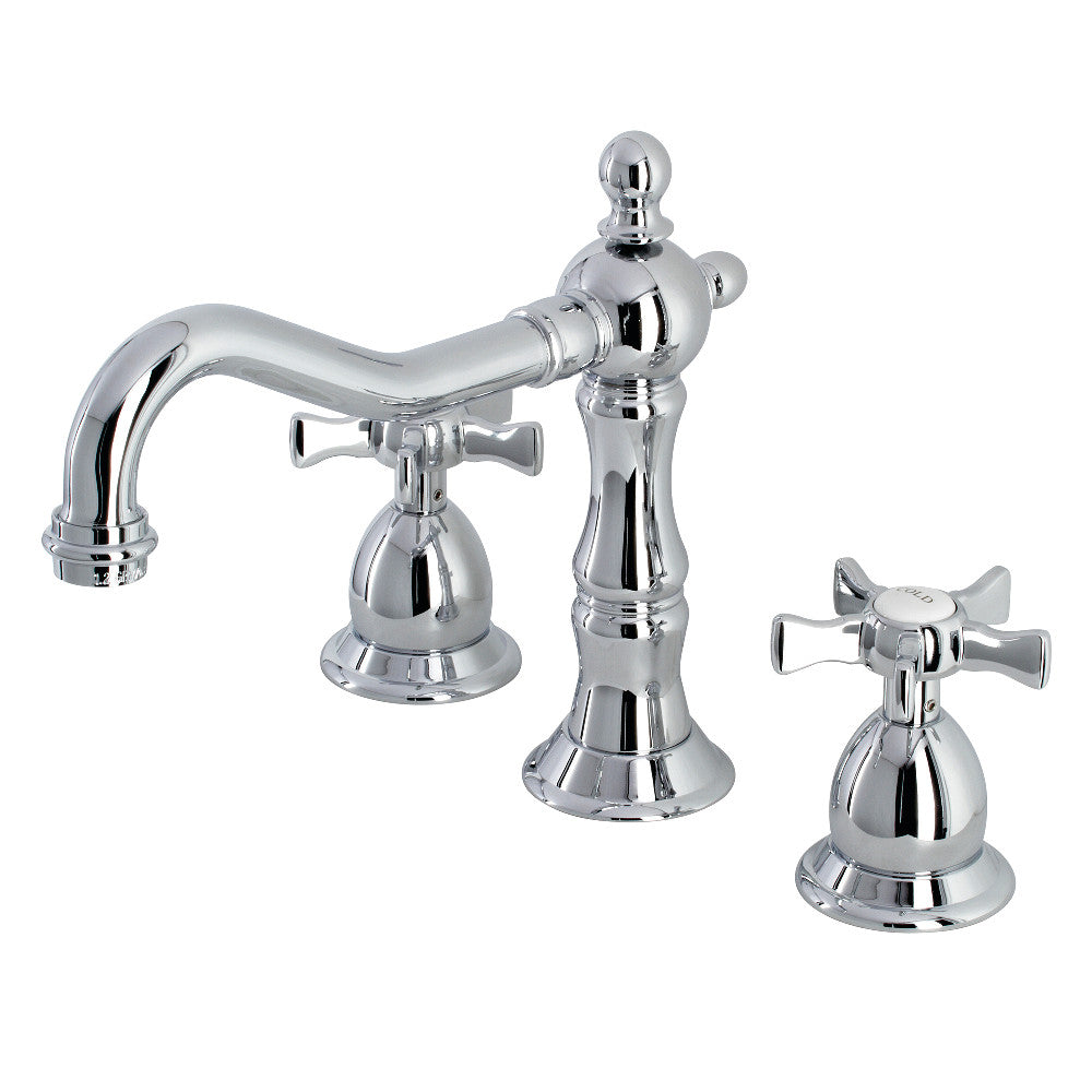 Kingston Brass KS1977NX Hamilton Widespread Bathroom Faucet with Brass Pop-Up