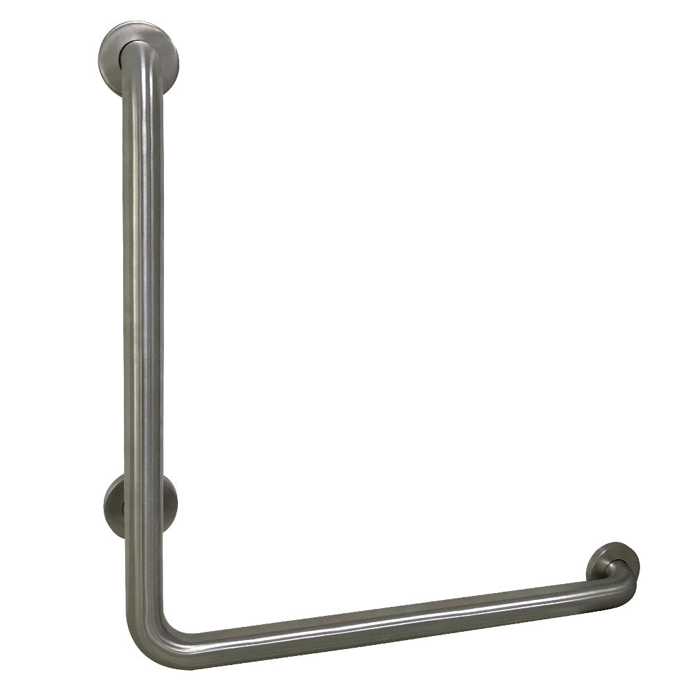 Kingston Brass 24&quot;x 24&quot; L-Shaped Grab Bar - Right Hand, Mirror