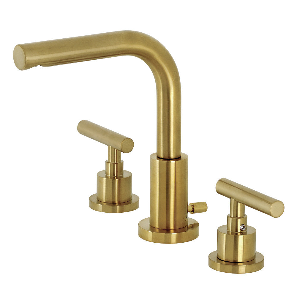 Kingston Brass FSC8955CML Manhattan Widespread Bathroom Faucet with Brass Pop-Up