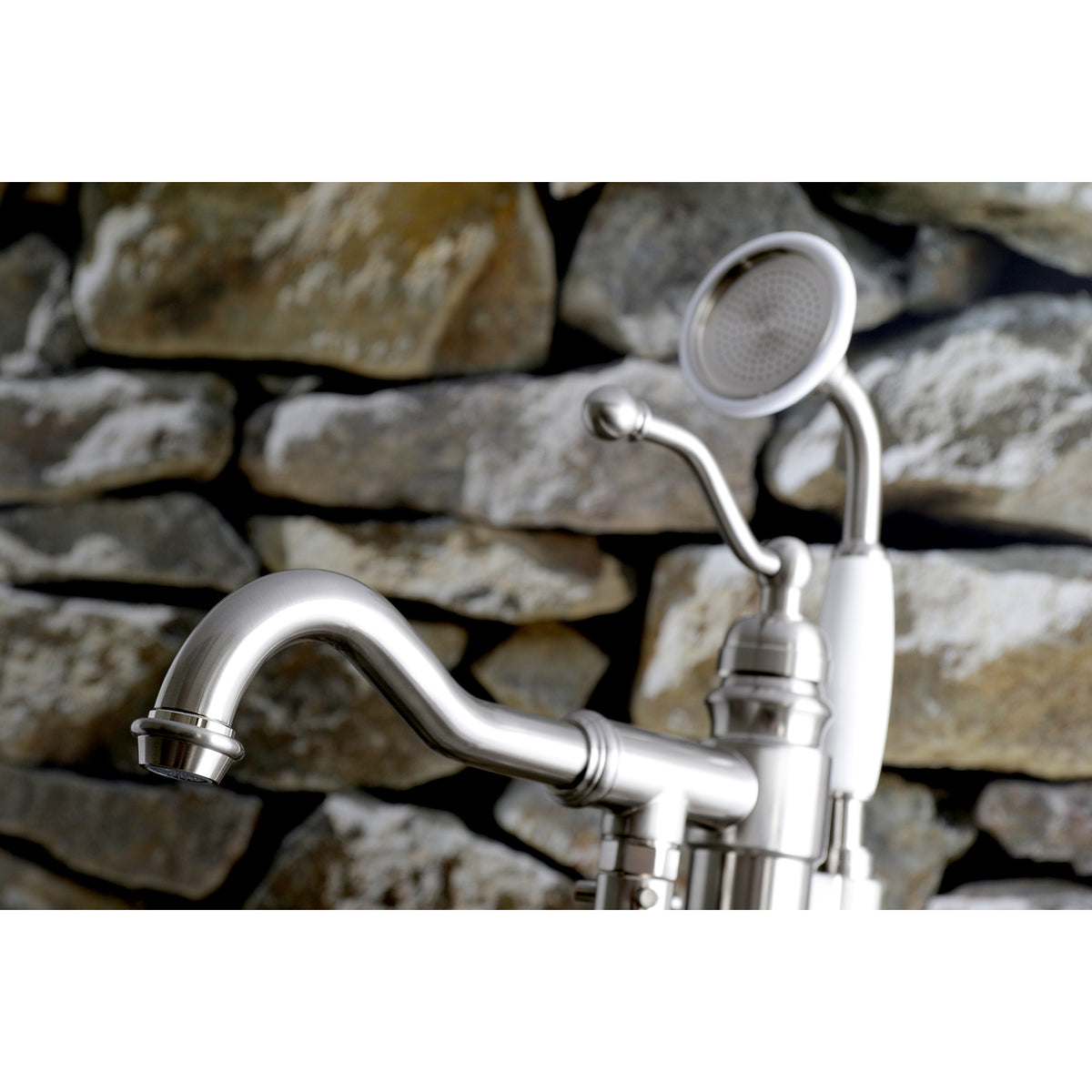 English Country Freestanding Tub Faucet with Hand Shower