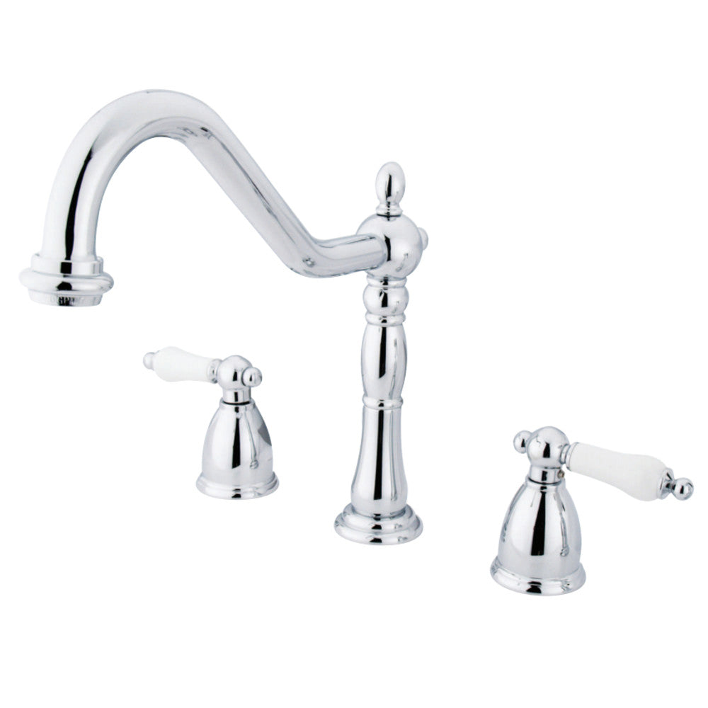 Kingston Brass KB1796PLLS Widespread Kitchen Faucet
