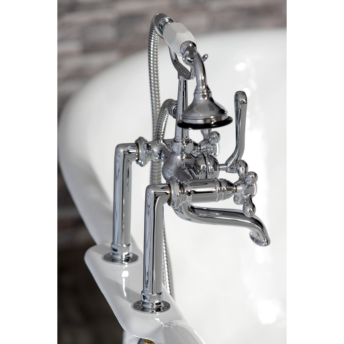 Auqa Vintage Deck Mount Clawfoot Tub Faucet