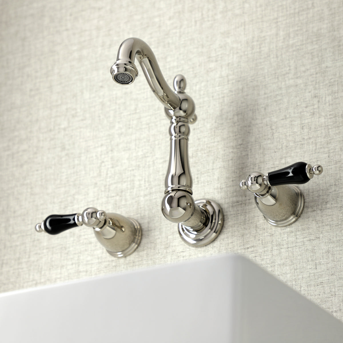 Kingston Brass KS1220PKL Duchess Two-Handle Wall Mount Bathroom Faucet