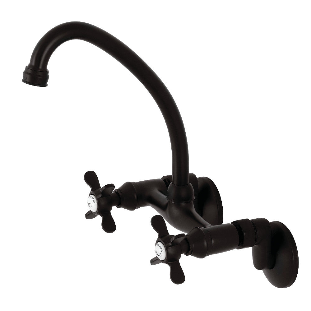 Kingston Brass KS114C Essex Two Handle Wall Mount Kitchen Faucet