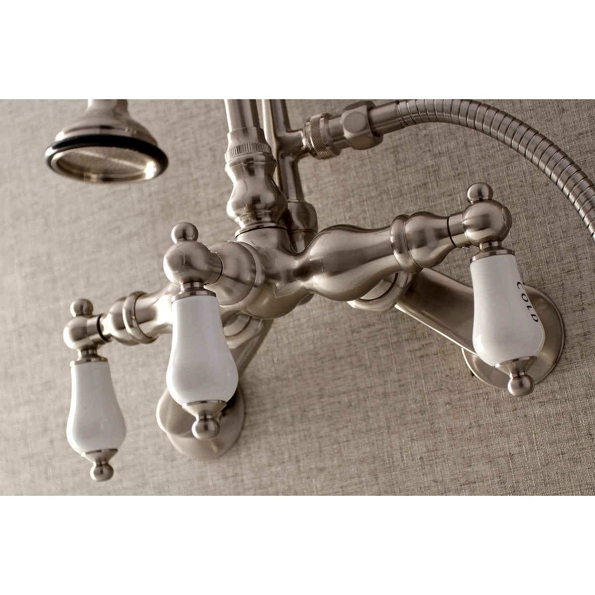 Aqua Vintage Wall Mount Clawfoot Tub Faucets