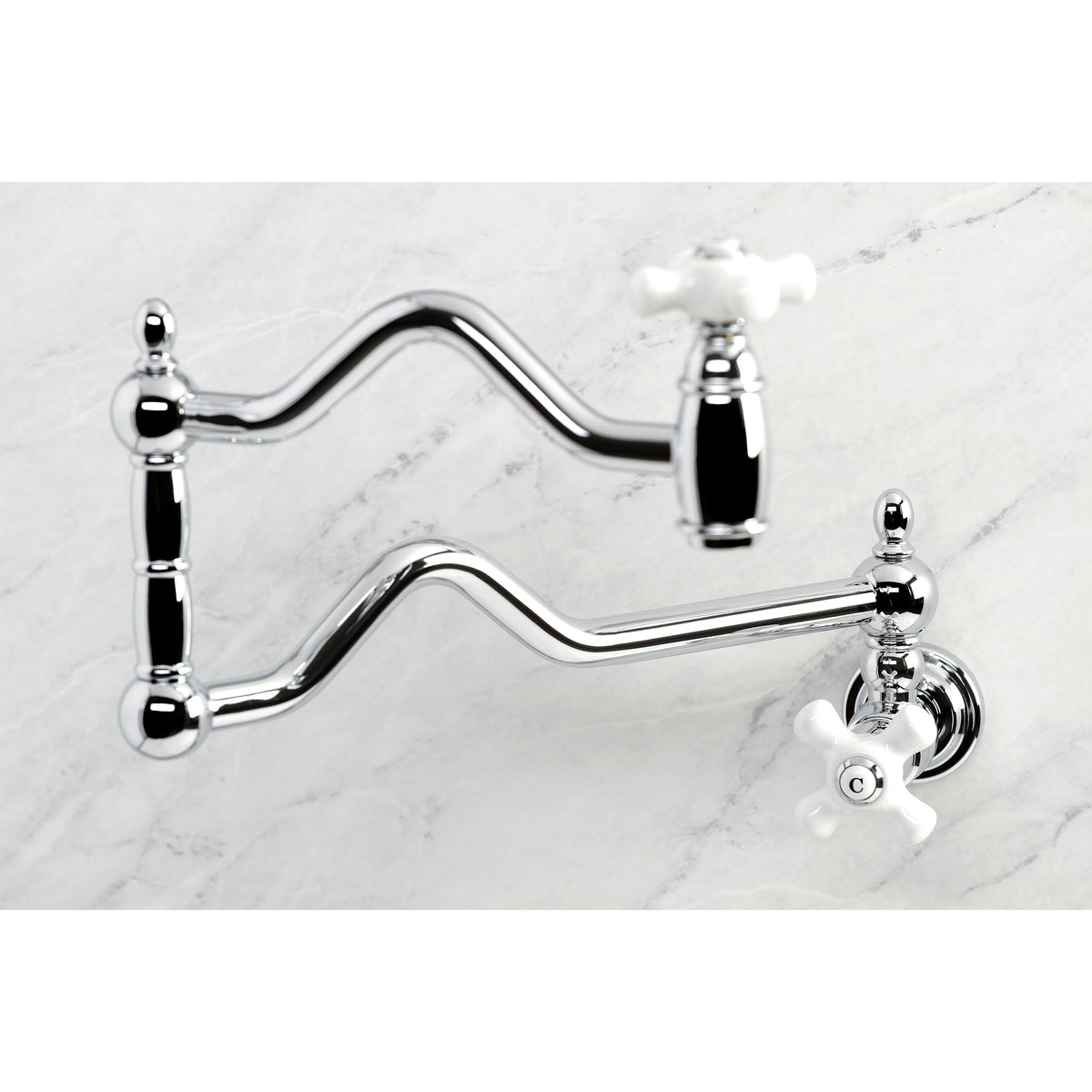 Kingston Brass KS2100PX Heritage Wall Mount Pot Filler