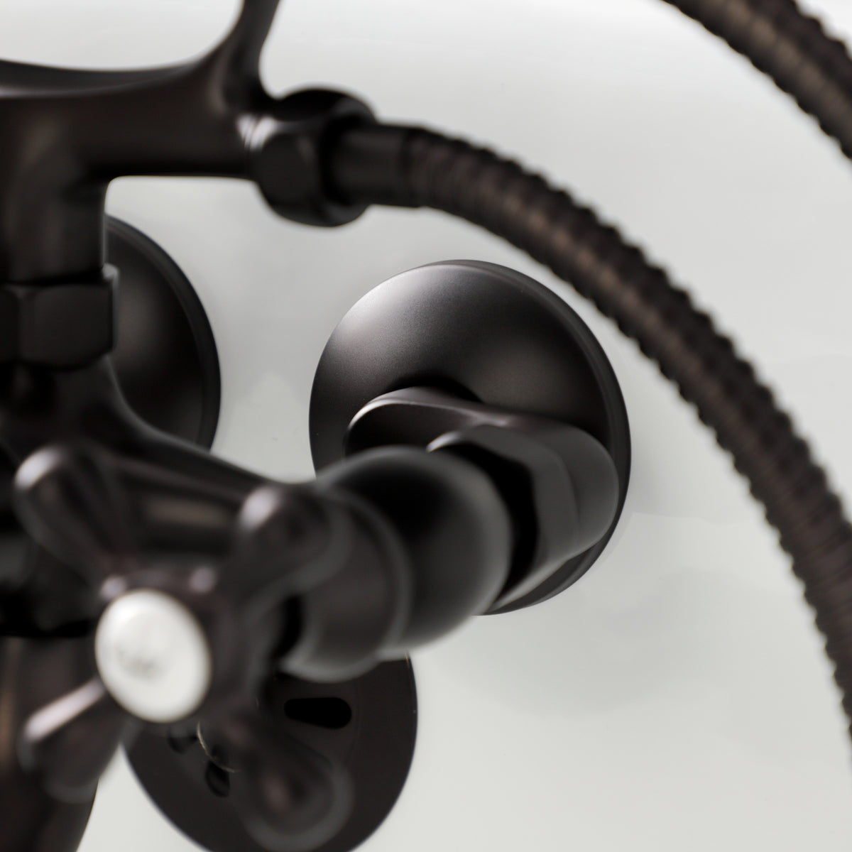 Kingston Wall Mount Clawfoot Tub Faucet with Hand Shower