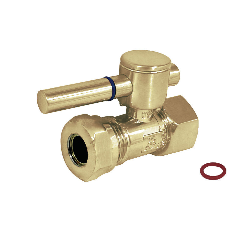 Kingston Brass 1/2&quot; FIP x 1/2&quot; or 7/16&quot; Slip Joint Straight Shut-Off Valve