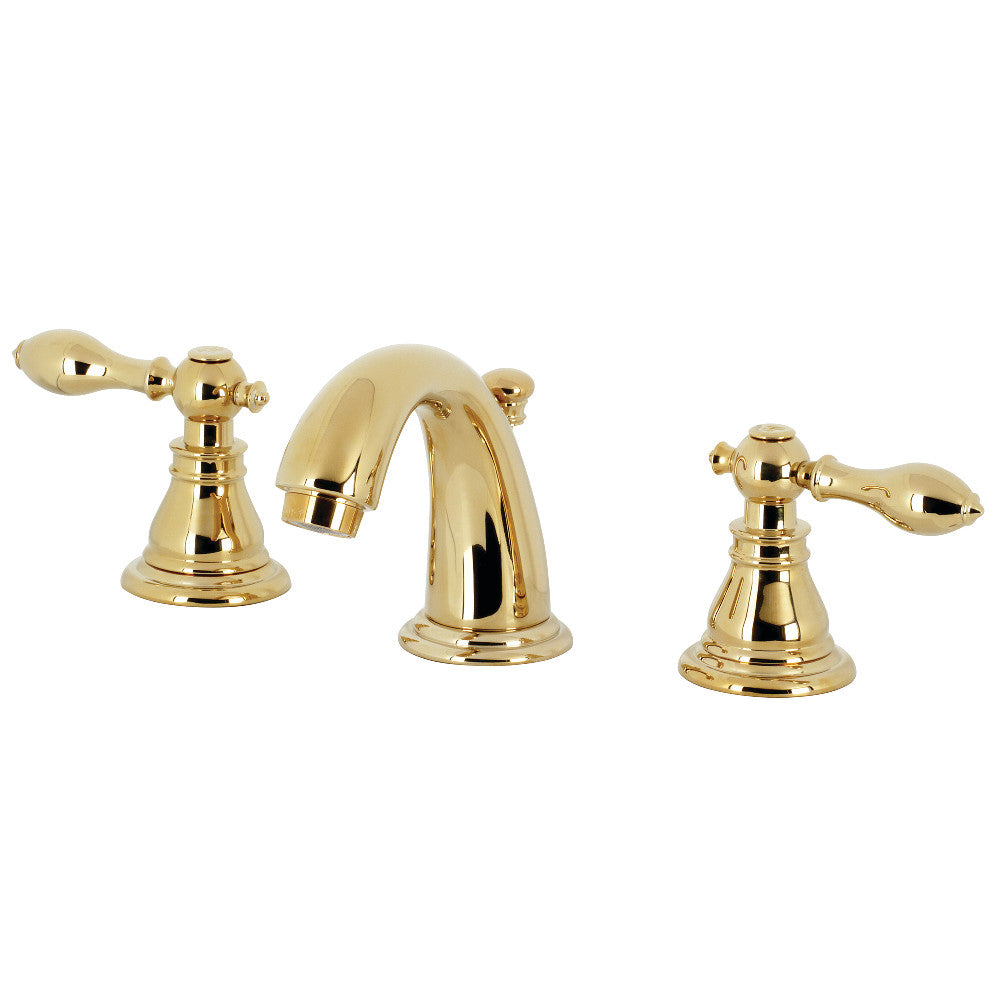 Kingston Brass KB915ACL American Classic Widespread Bathroom Faucet with Retail Pop-Up