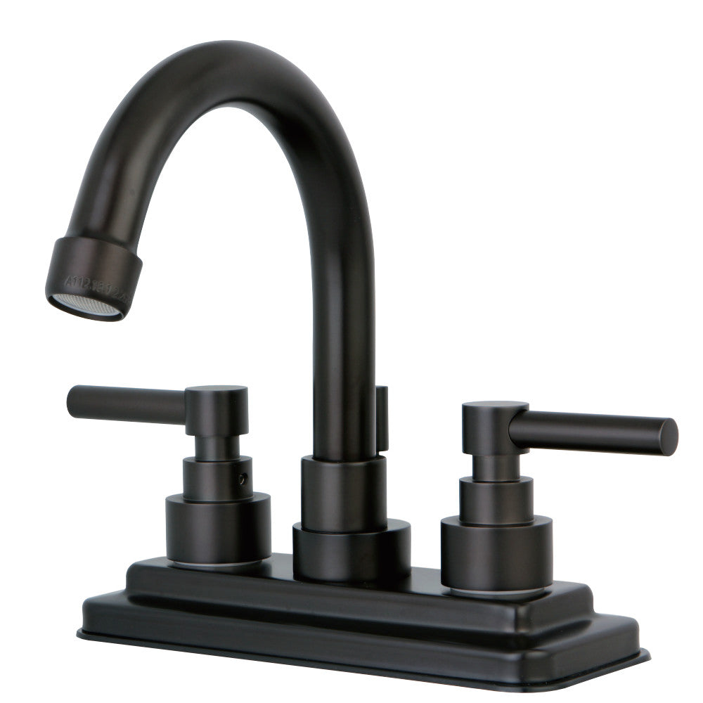 Kingston Brass KS8665EL Elinvar 4 in. Centerset Bathroom Faucet with Brass Pop-Up