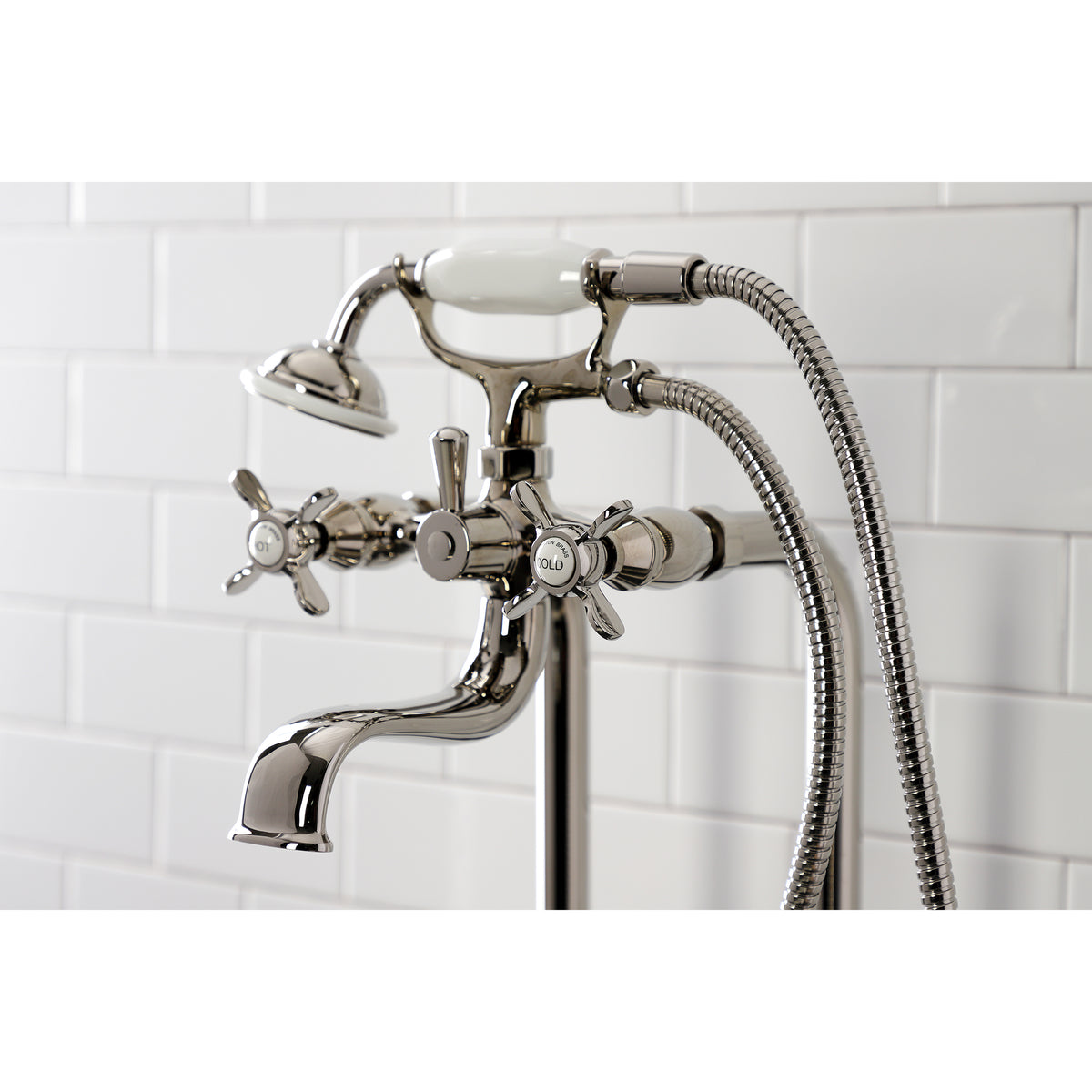 Essex Freestanding Clawfoot Tub Faucet Package with Supply Line