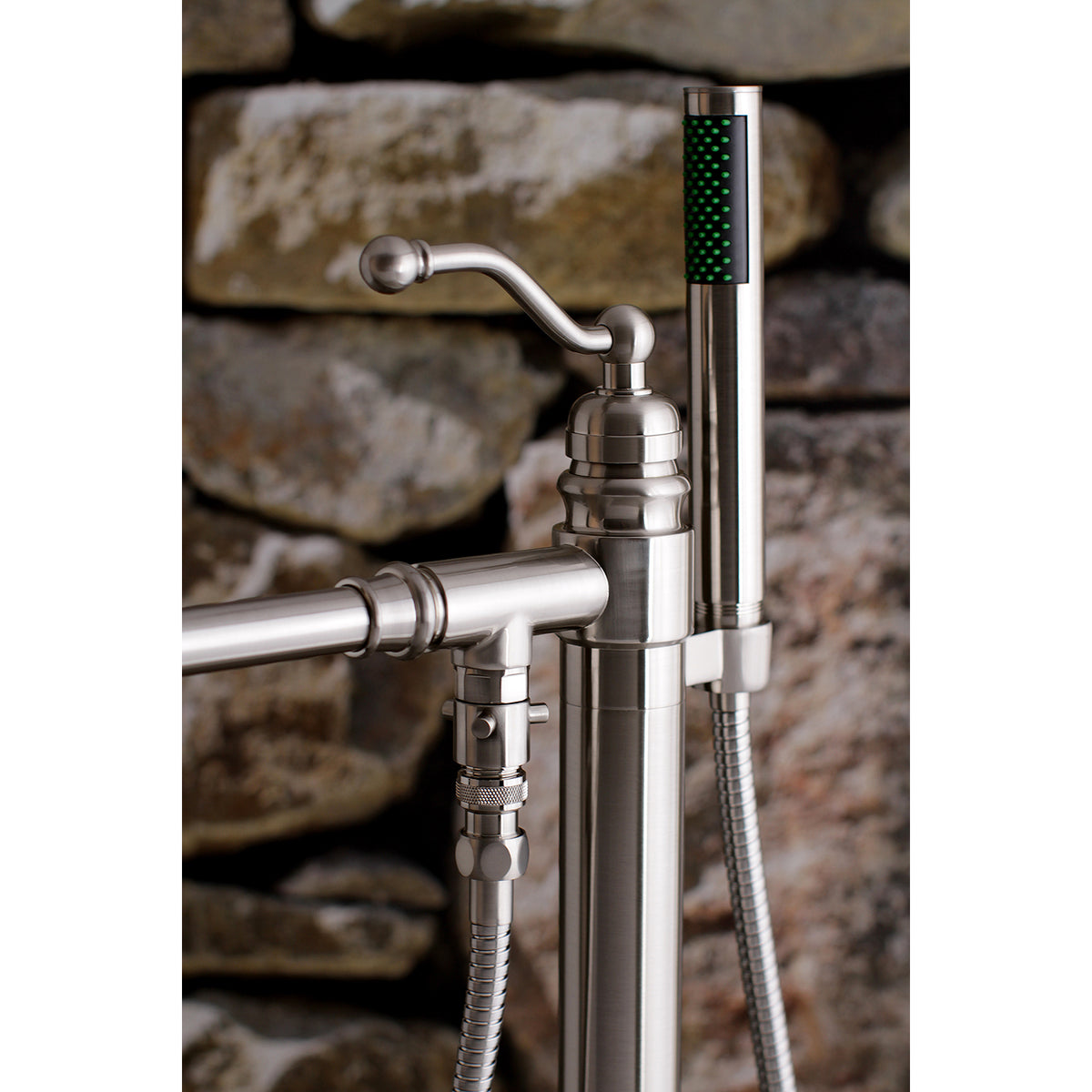 English Country Freestanding Tub Faucet with Hand Shower
