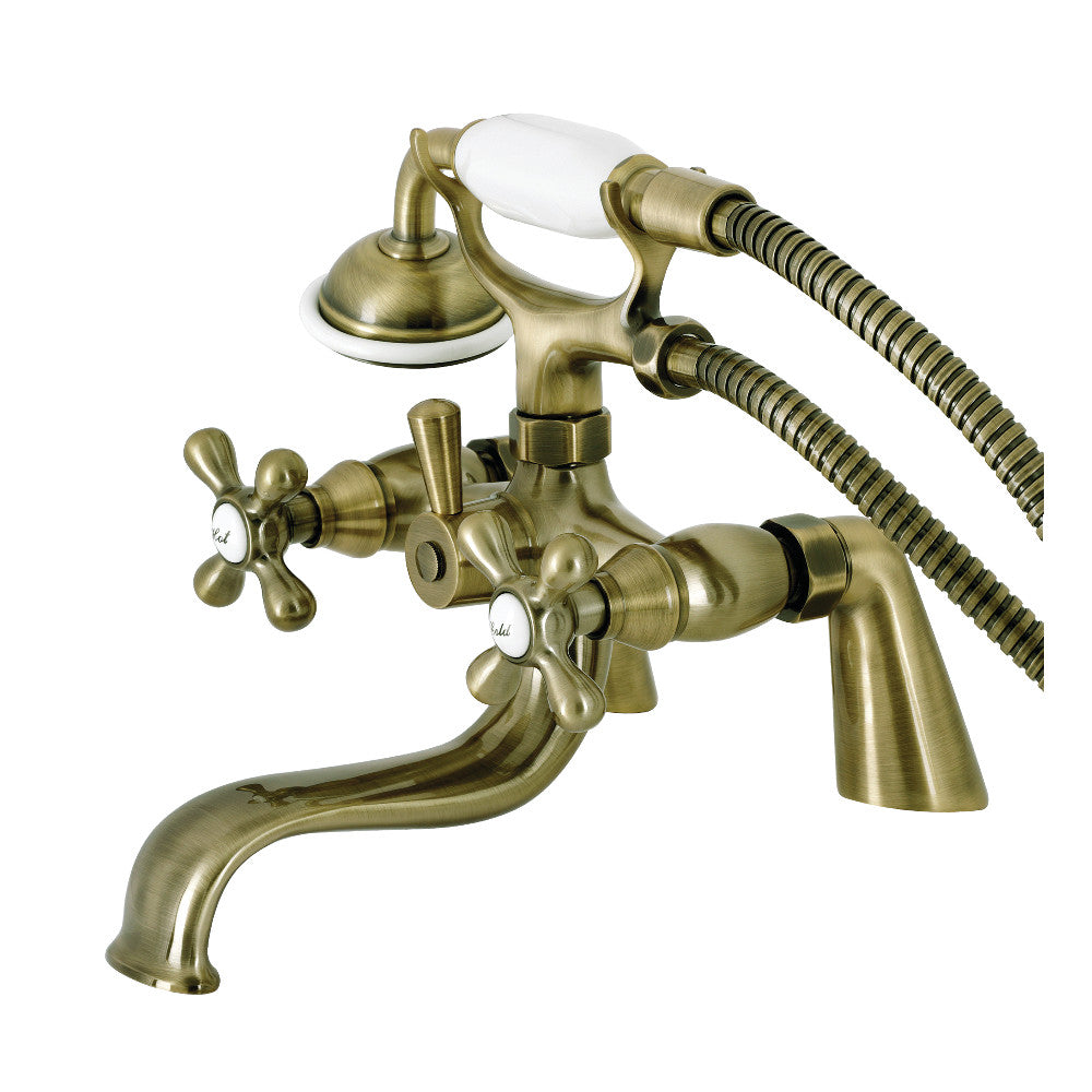 Kingston Deck Mount Clawfoot Tub Faucet with Hand Shower