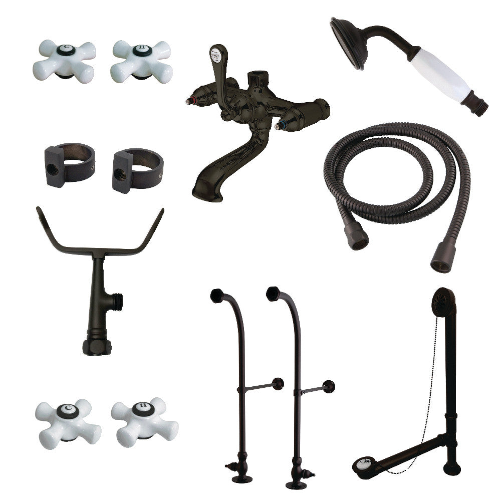 Vintage Freestanding Clawfoot Tub Faucet Combo