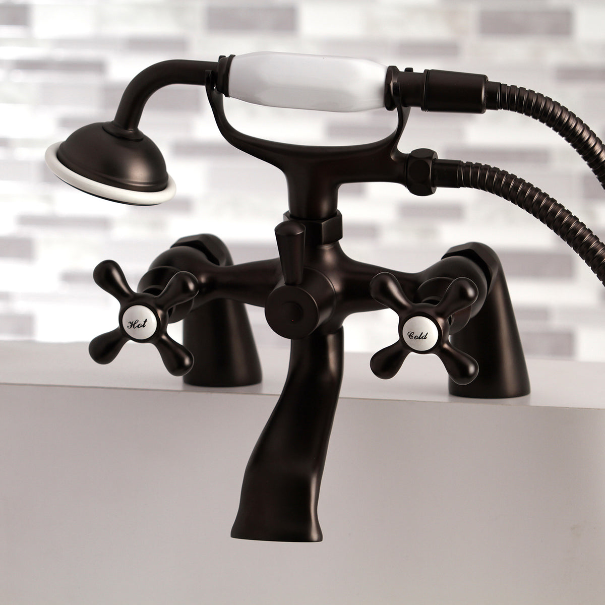 Kingston Clawfoot Tub Faucet with Hand Shower