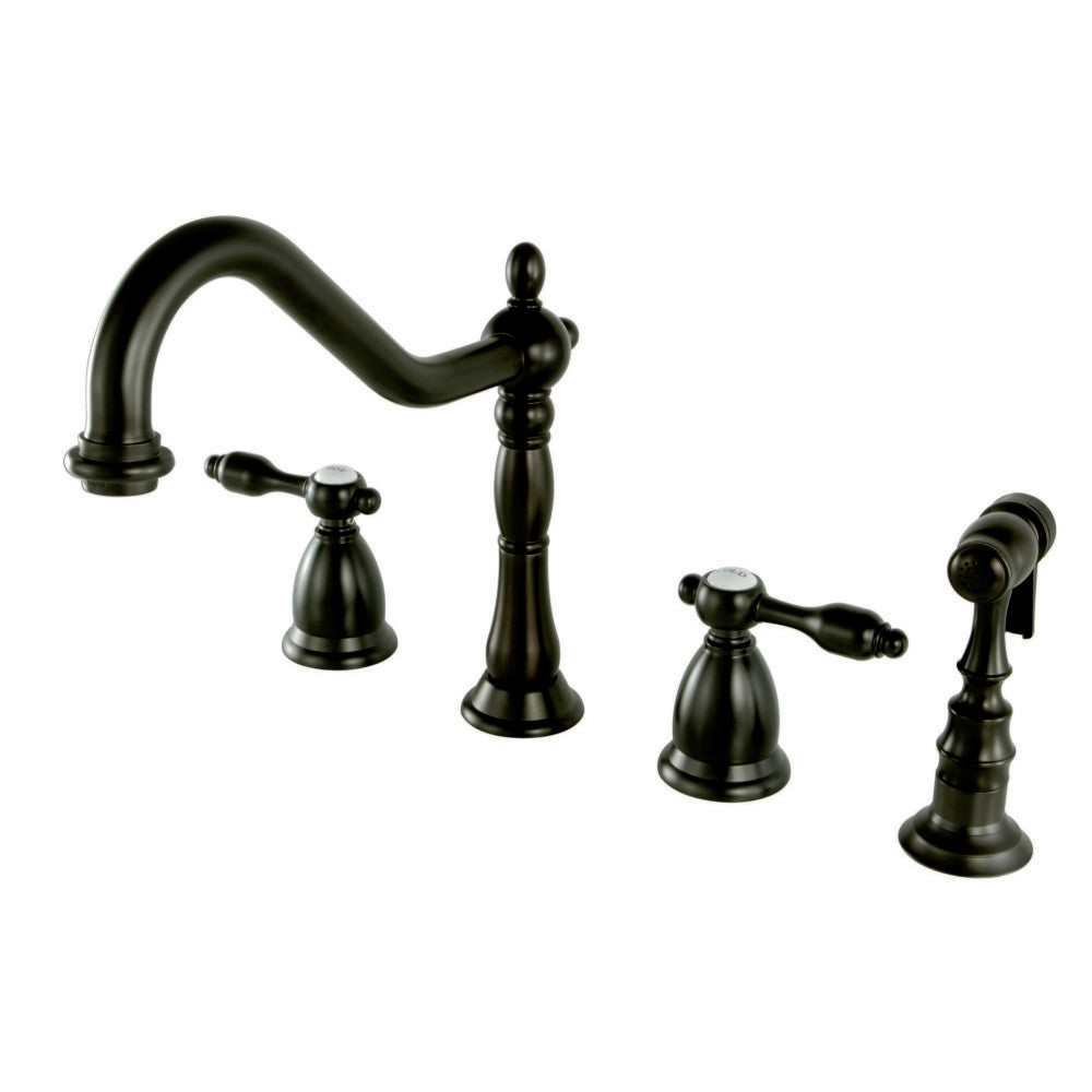Kingston Brass KS1792TALBS Widespread Kitchen Faucet