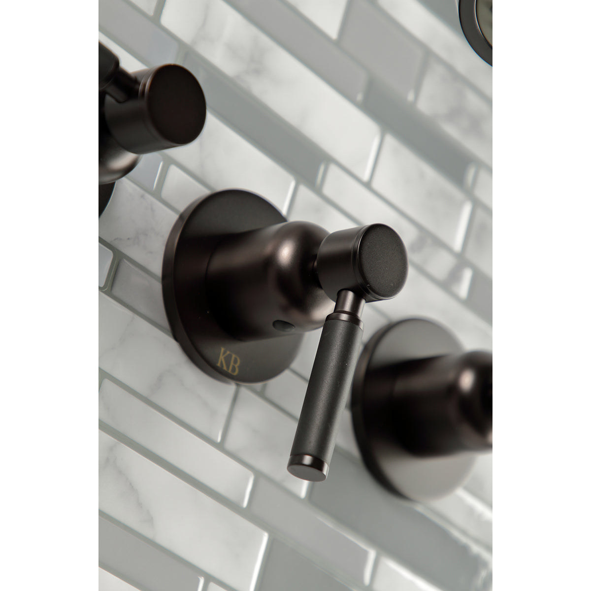 Kaiser Three-Handle Tub and Shower Faucet
