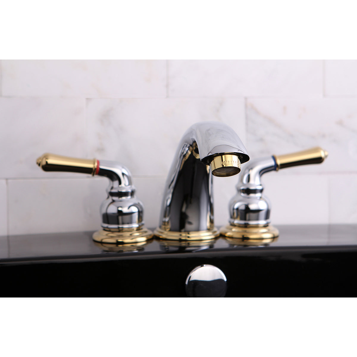 Kingston Brass KB963 Magellan Widespread Bathroom Faucet with Retail Pop-Up
