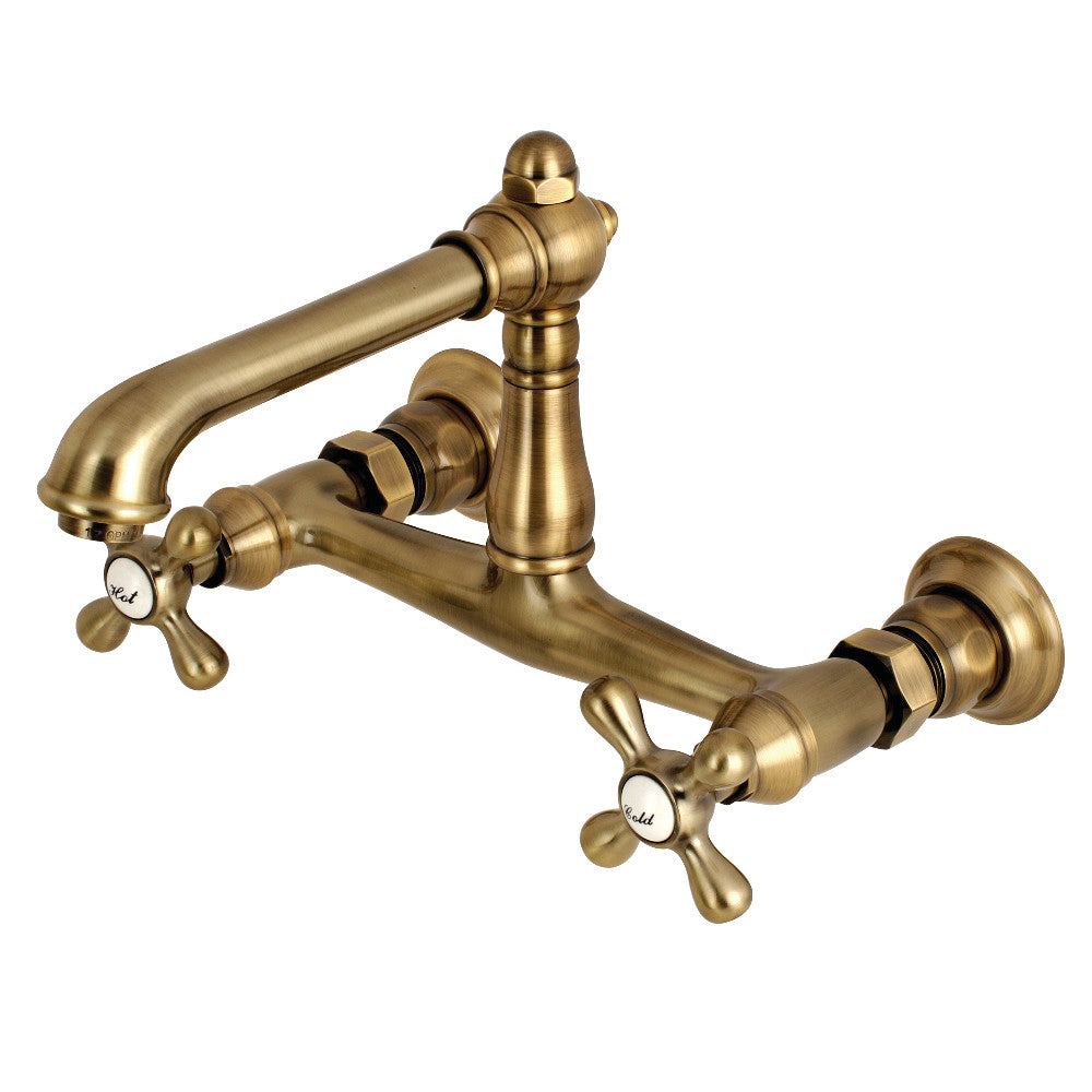 Kingston Brass KS7247AX 8-Inch Center Wall Mount Bathroom Faucet