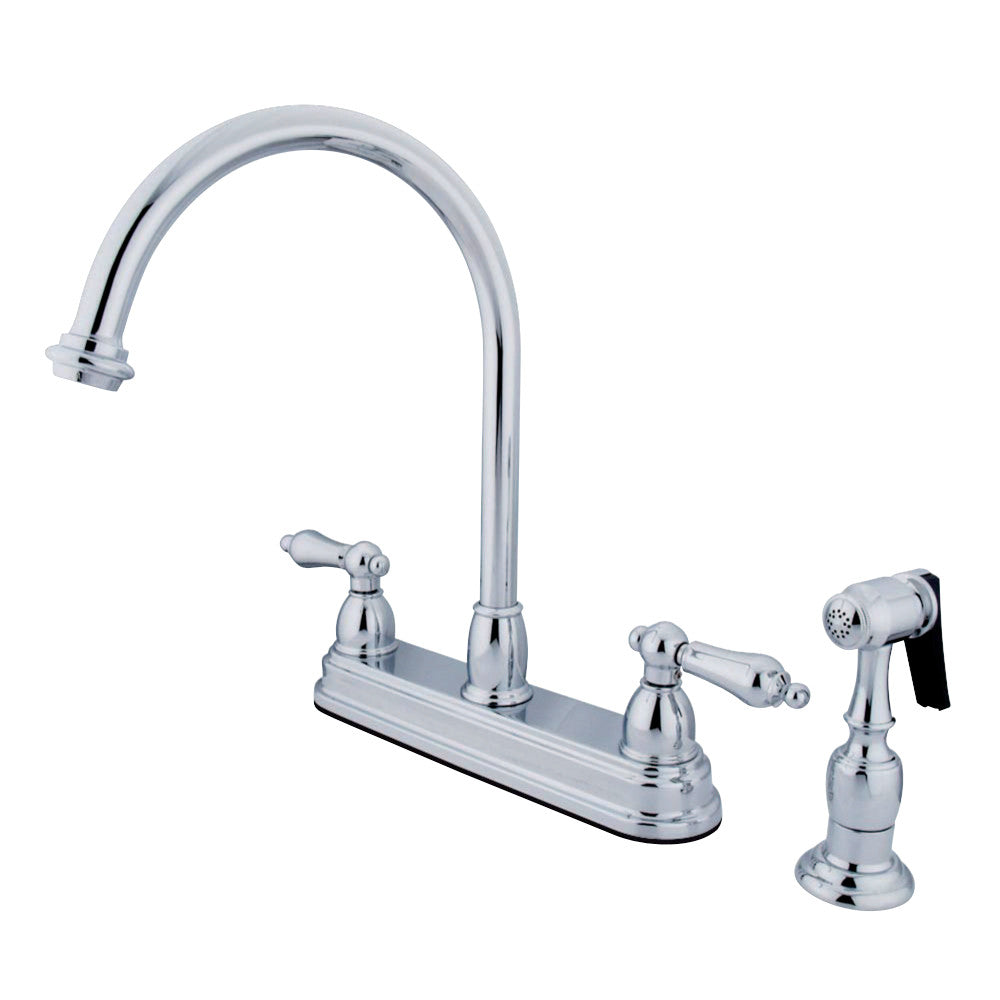 Kingston Brass KB3752ALBS Restoration 8-Inch Centerset Kitchen Faucet