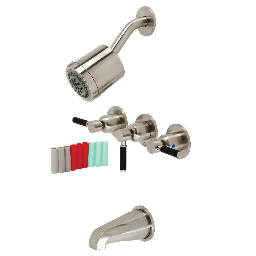 Kaiser Three-Handle Tub and Shower Faucet